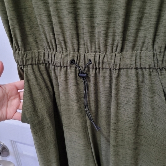 Active Breathe On, Small Tall, green,  v-neck jumpsuit, wide leg - Picture 7 of 10